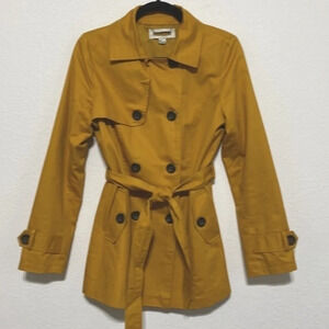Mustard Yellow Trench Coat